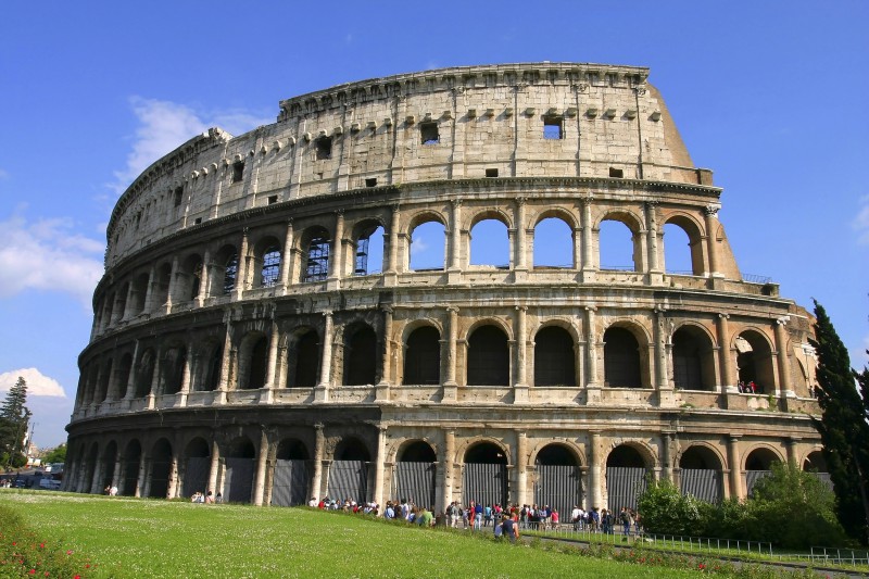 Colosseum at rome italy